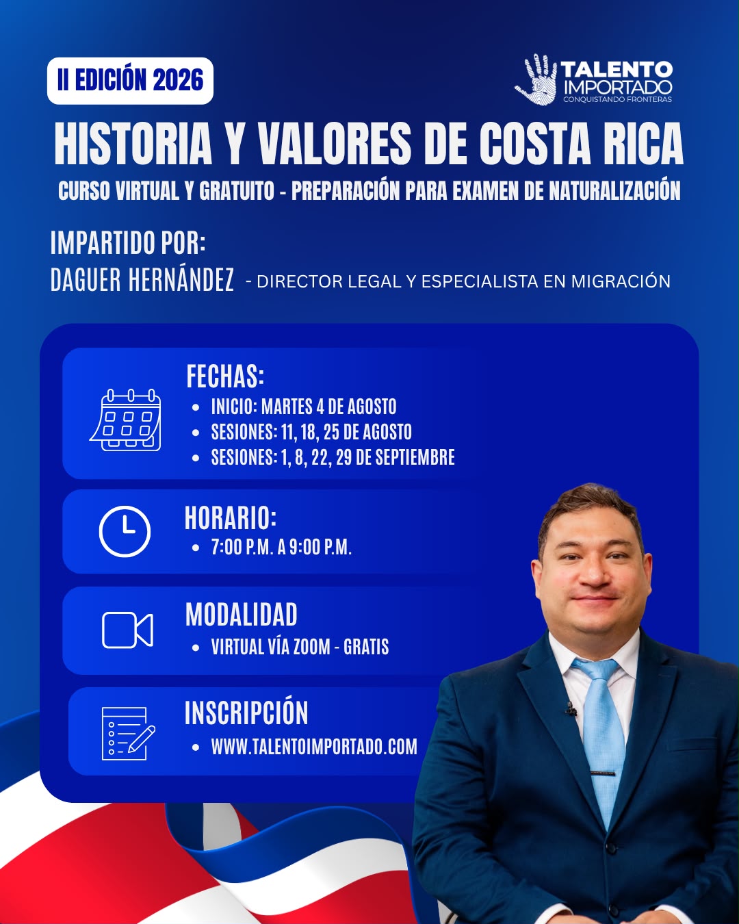 CAPACITACI&Oacute;N HISTORIA Y VALORES DE COSTA RICA